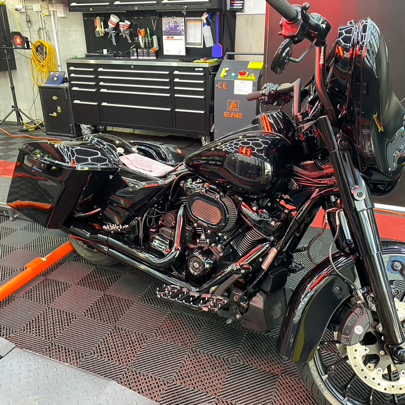 motor bike ceramic paint protection in Brisbane
