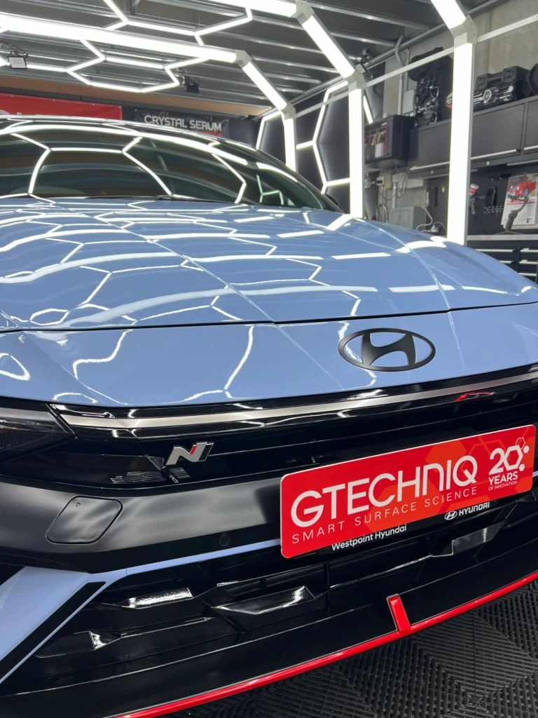 front car hyundai ceramic coating in Brisbane